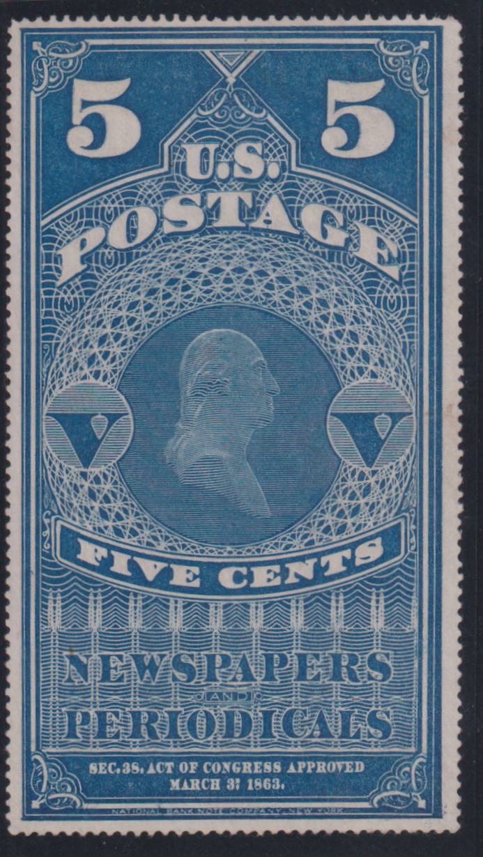 US Newspaper Stamps #PR5 Used F - VF