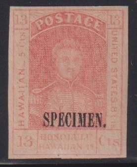 US Possessions - Hawaii #11S Mint\Hinged VF - XF