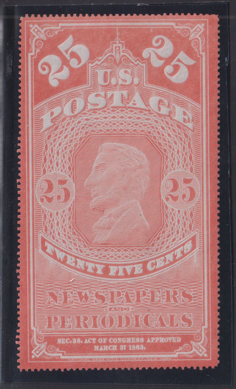 US Newspaper Stamps #PR3 Mint VF
