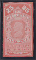 US Newspaper Stamps #PR3 Mint VF