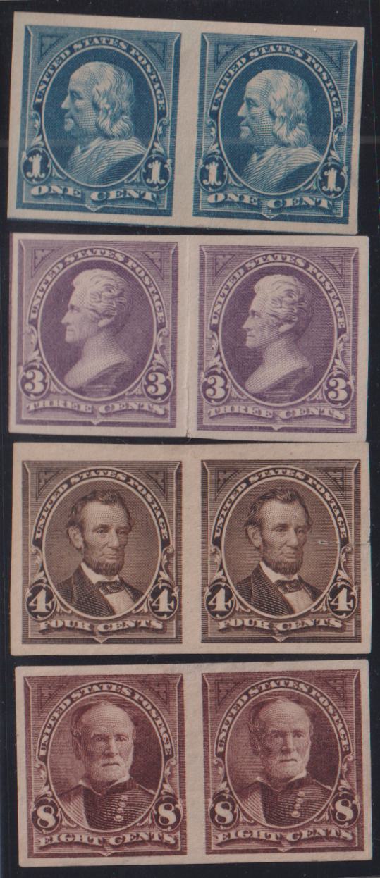 US Essays and Proofs #264P5 268P5 272P5 Mint\Hinged VF