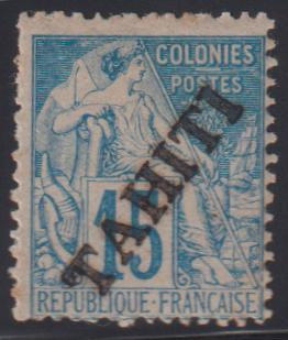 French Colonies and French Area - Tahiti #10 Mint\Hinged AVE - F