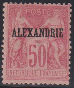 French Colonies and French Area - Offices in Egypt #12a Mint\LH F