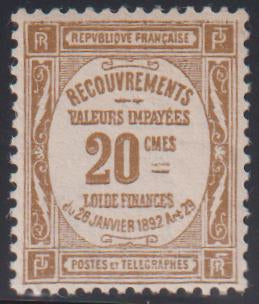 France #J48 Mint\NH F - VF