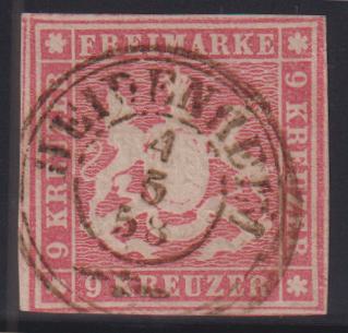German Colonies - Wurttemburg #17 Used F