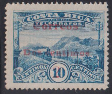Countries A - M - Costa Rica #94a Mint\Hinged F - VF