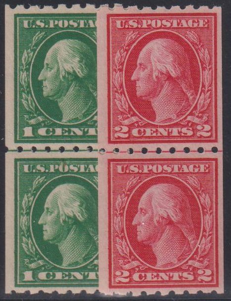 US Washington - Franklin #410-11 Mint\NH F - VF