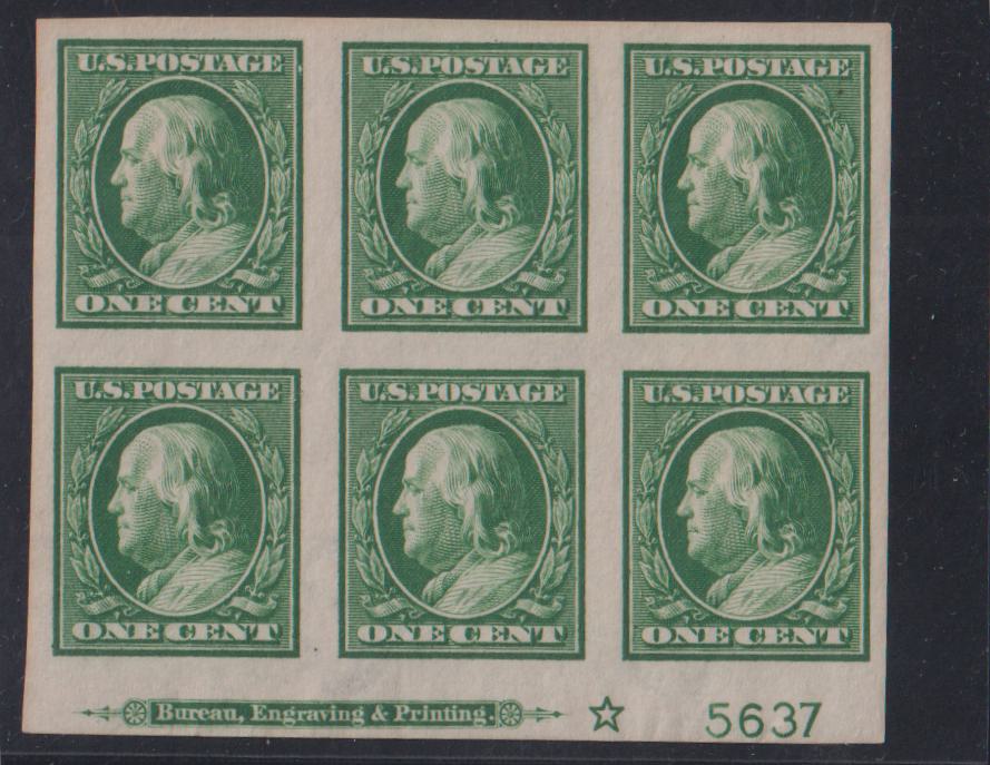 US Washington - Franklin #383 Mint\Hinged XF