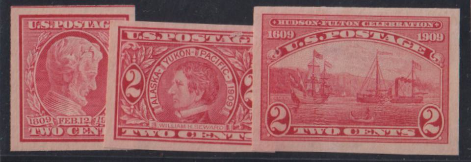 US Early Commemoratives #368,71,73 Mint VF - XF+