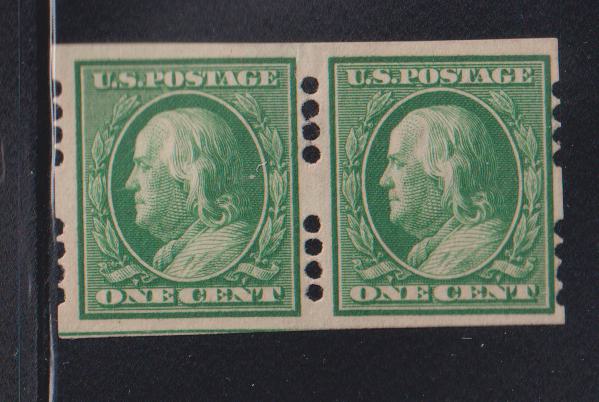 US Vending Machine Perforations #383FAR4B4 Used F - VF