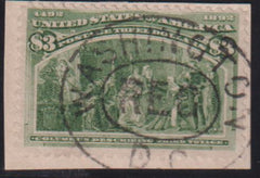 US Early Commemoratives #243 Used