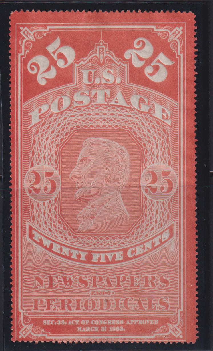 US Newspaper Stamps #PR3 Mint\LH