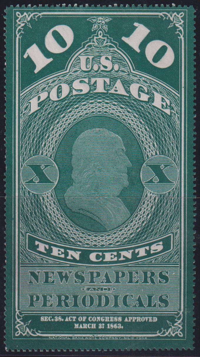 US Newspaper Stamps #PR6 Mint