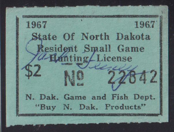 US Revenues - US North Dakota Small Game #1 Used