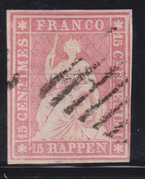 French Colonies and French Area - Switzerland #28 Used