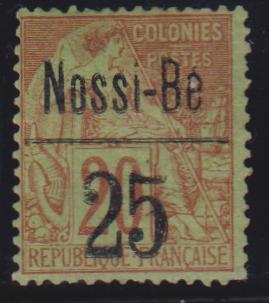 French Colonies and French Area - Nossi-Be #23 Mint