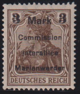 Danzig, Memel, and Plebescites - Marienwerder #Mi24A1a Mint\LH