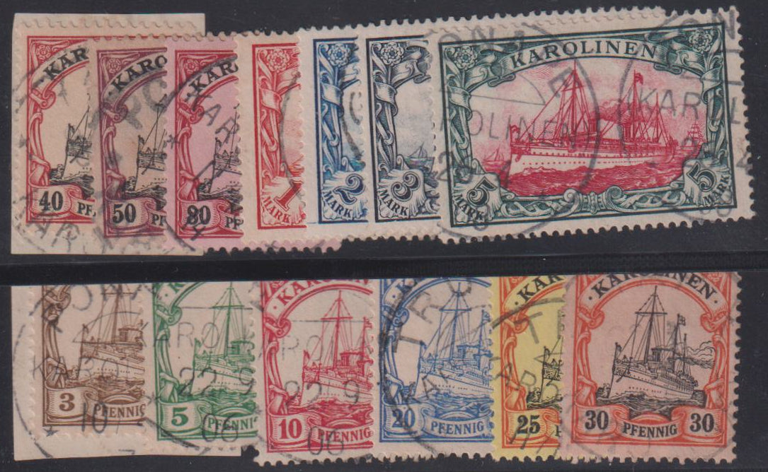 German Colonies - Caroline Islands #7-19 Used F - VF