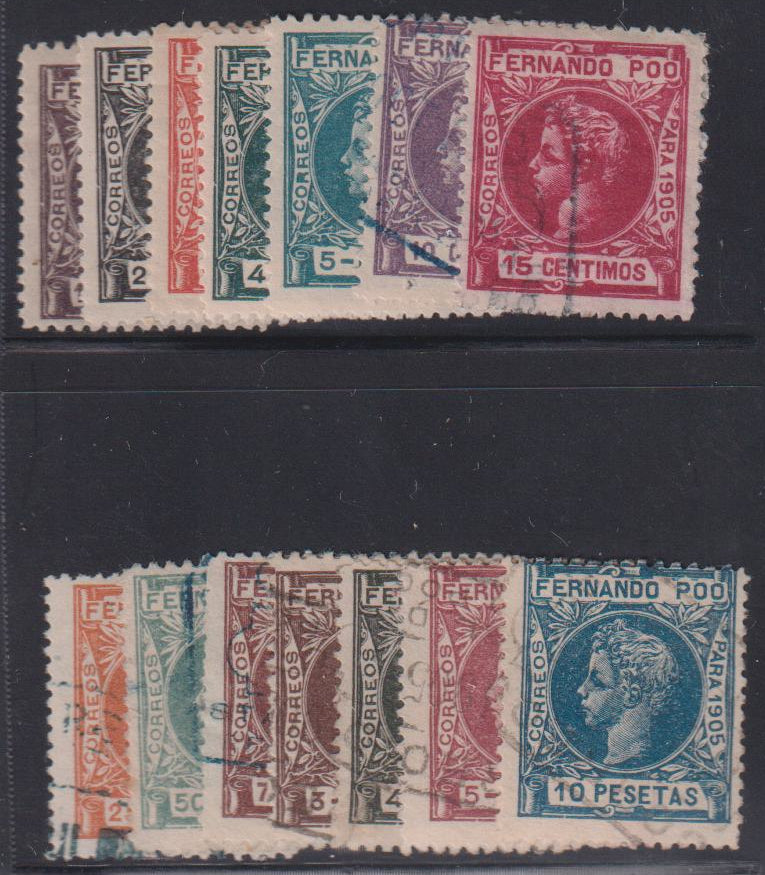 Spain - Fernando Poo #136//51 Used F - VF