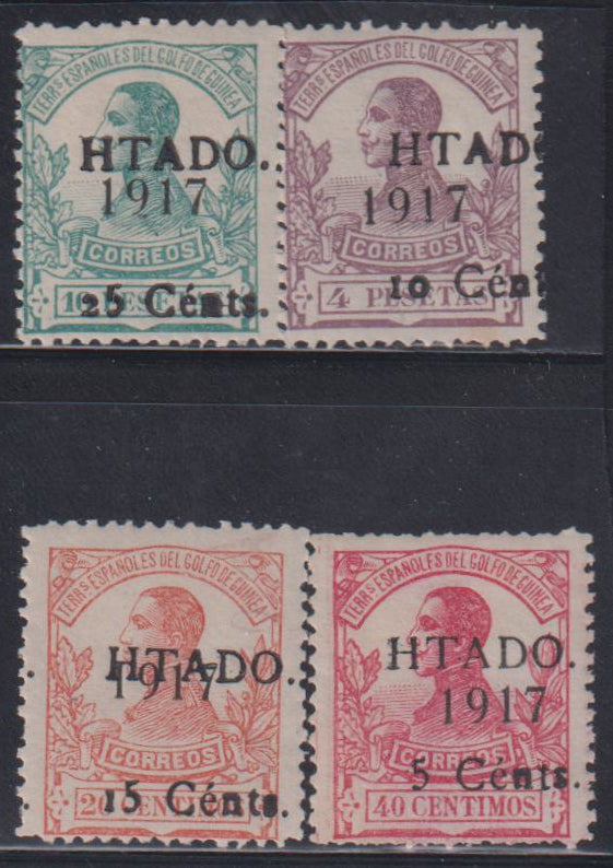 Spain - Guinea #154-7 Mint\Hinged F