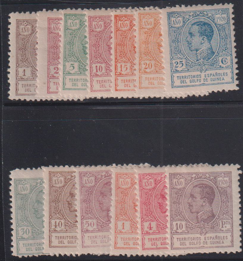 Spain - Guinea #171-83 Mint\Hinged/LH F - VF