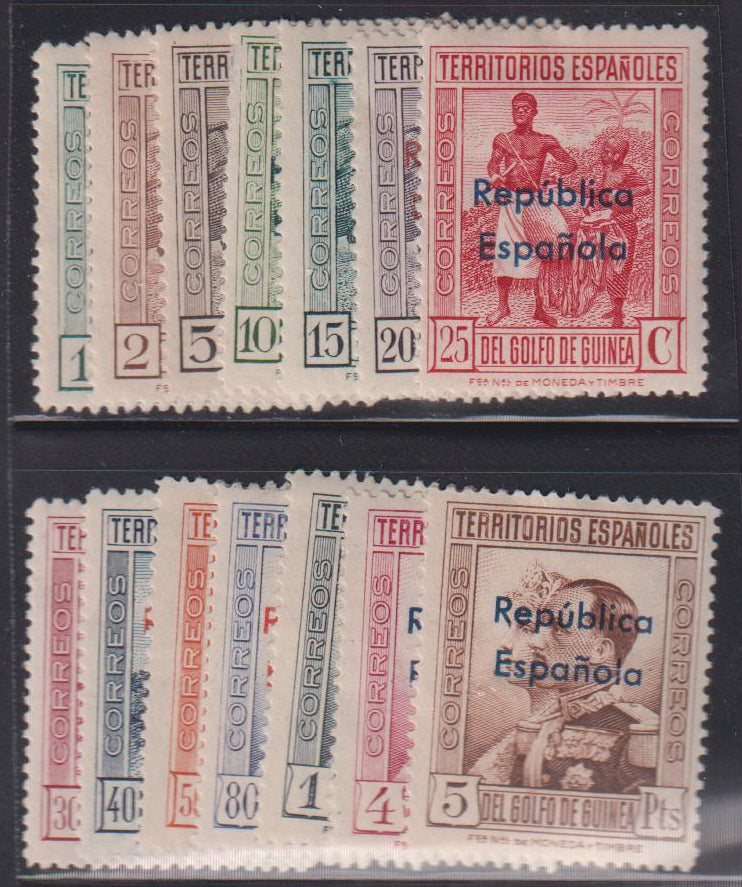 Spain - Guinea #248-61 Mint\Hinged