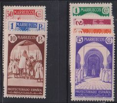 Spain - Morocco #169-75 Mint\Hinged F - VF