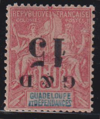 French Colonies and French Area - Guadeloupe #47b  Mint\LH