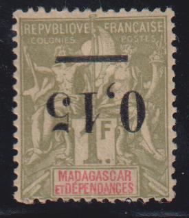 French Colonies and French Area - Madagascar #55a Mint\Hinged