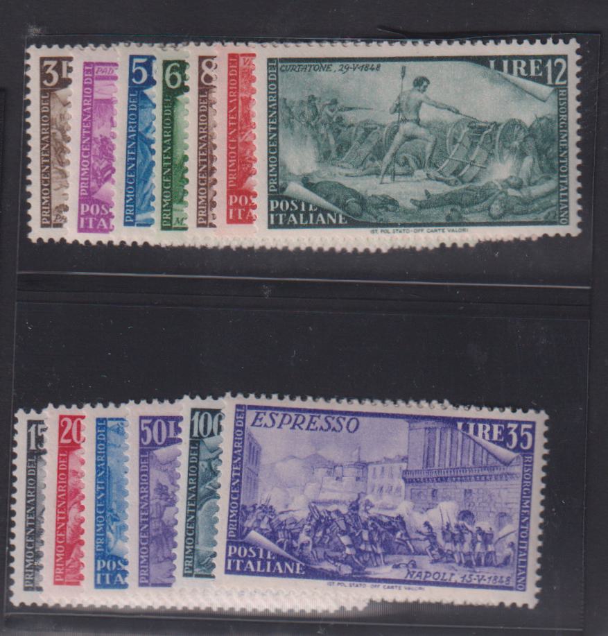 Italy and Italian Area #495-506 Mint\NH F - VF