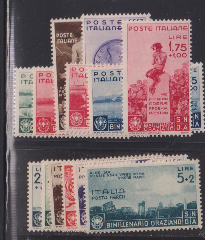 Italy and Italian Area #359-66,C84-8 Mint\NH F - VF