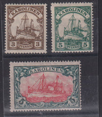 German Colonies - Caroline Islands #21-3 Hinged F - VF