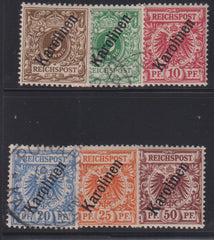 German Colonies - Caroline Islands #1-6 Used\Hinged F - VF