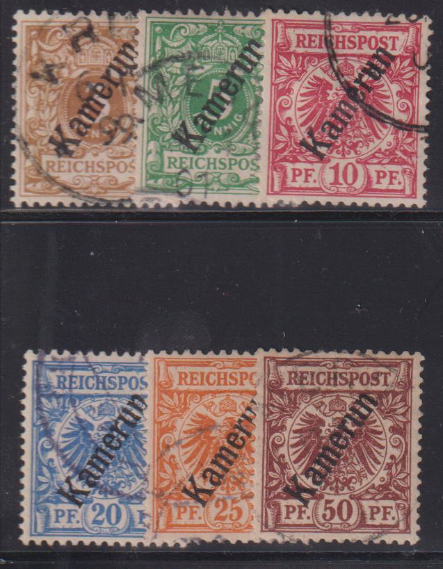 German Colonies - Cameroun #1-6 Used F - VF