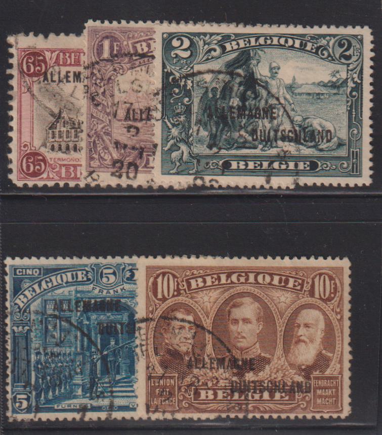 German Colonies - Eupen Malmedy #1N1//17 Used F - VF