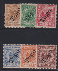 German Colonies - Togo #1a-6 Hinged F - VF