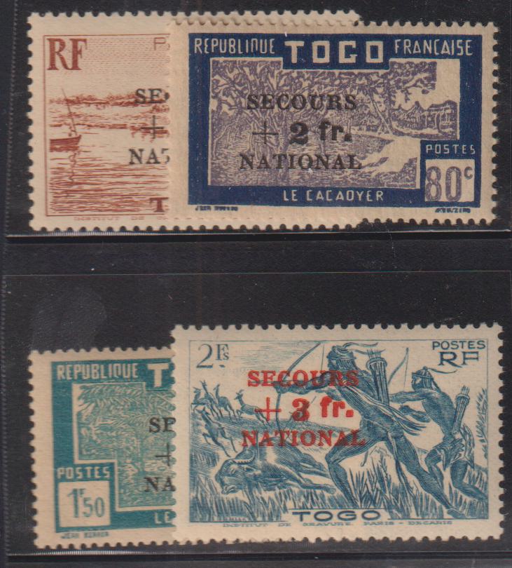 French Colonies and French Area - Togo #B7-10 Mint\NH F - VF