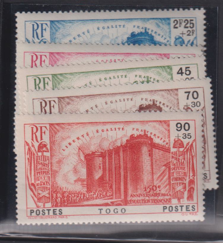 French Colonies and French Area - Togo #B2-6 Mint\NH XF