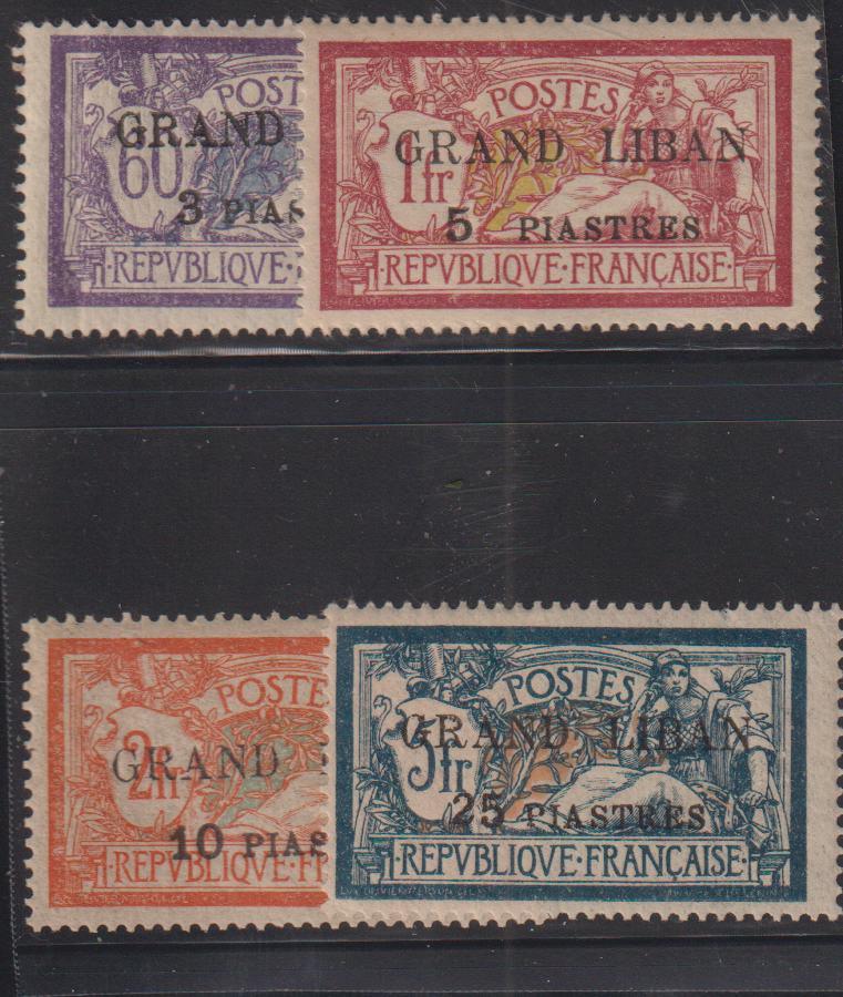 French Colonies and French Area - Lebanon #1//14 Mint\Hinged F - VF