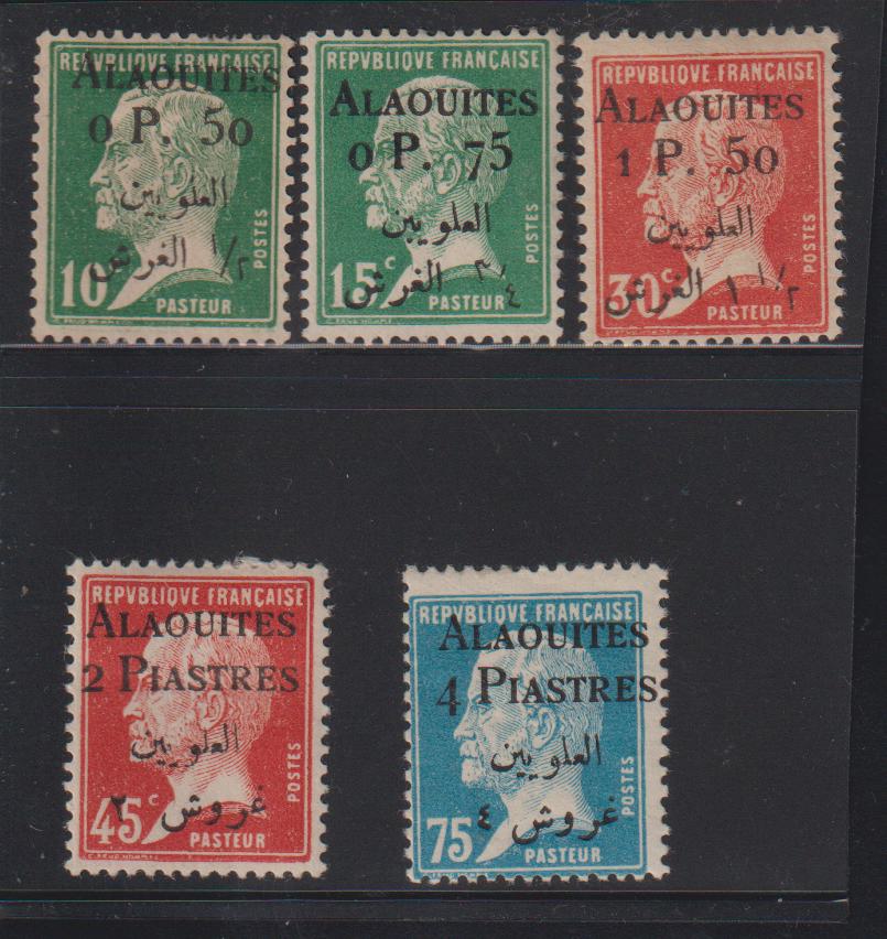 French Colonies and French Area - Alaouites #16//21 Mint\Hinged F - VF