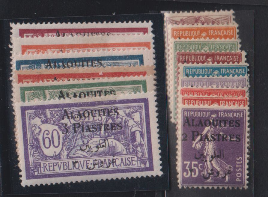 French Colonies and French Area - Alaouites #1-15 Mint\LH/NH F - VF