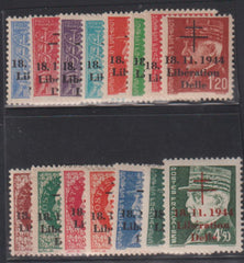 French Colonies and French Area - Delle Liberation Overprints #Yv 1-15 Mint\LH F - VF