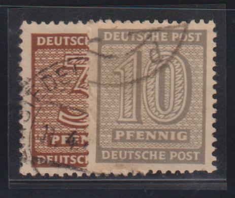 Germany - W Saxony #Mi 126d,131Ya Used