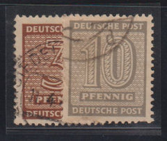 Germany - W Saxony #Mi 126d,131Ya Used