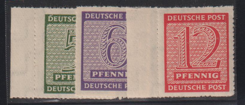 Germany - W Saxony #Mi 116-119Dx Mint\NH F - VF