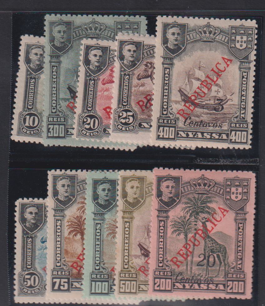 Countries - N- Z - Portugal - Nyassa #84-93 Mint\LH F - VF