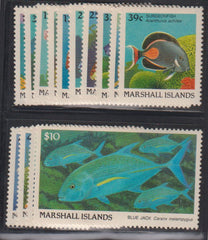 Countries A - M - Marshall Islands #166-84 Mint\NH F - VF