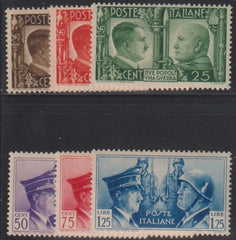 Italy and Italian Area #411-18 Mint\NH F - VF