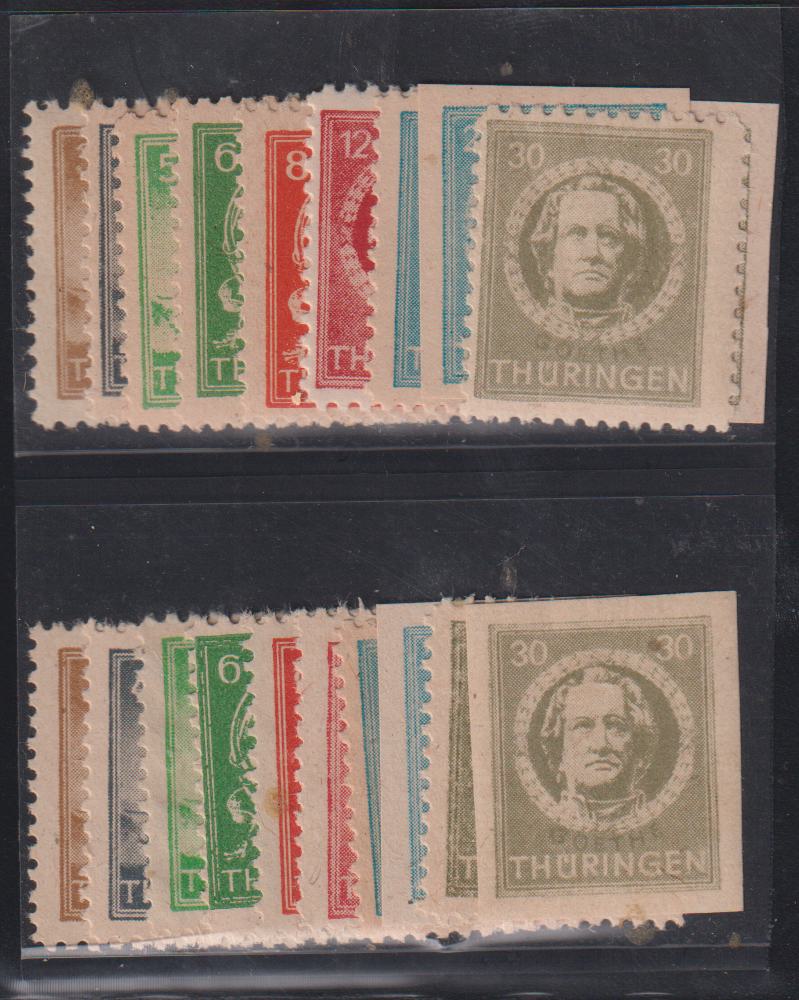 Germany - Thuringen #Mi92-9XY Mint\NH F - VF