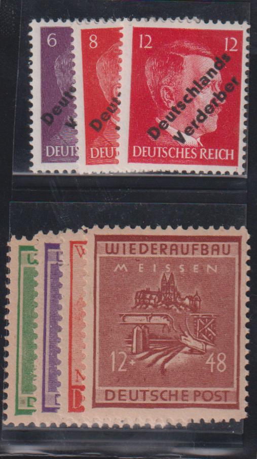 Germany - Meissen #Mi32-8 Mint\NH F - VF